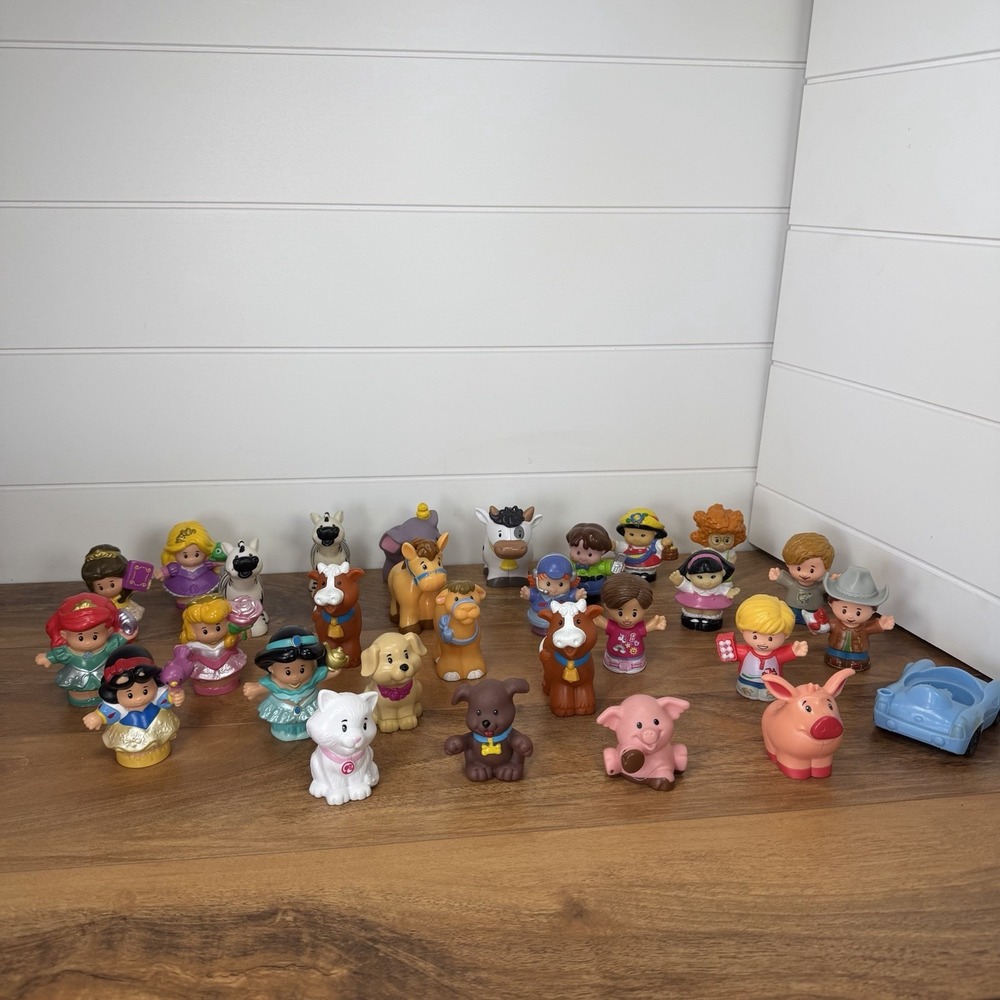 Fisher Price Little People Lot Figures Animals Disney Princess Boy Girl Car 25+